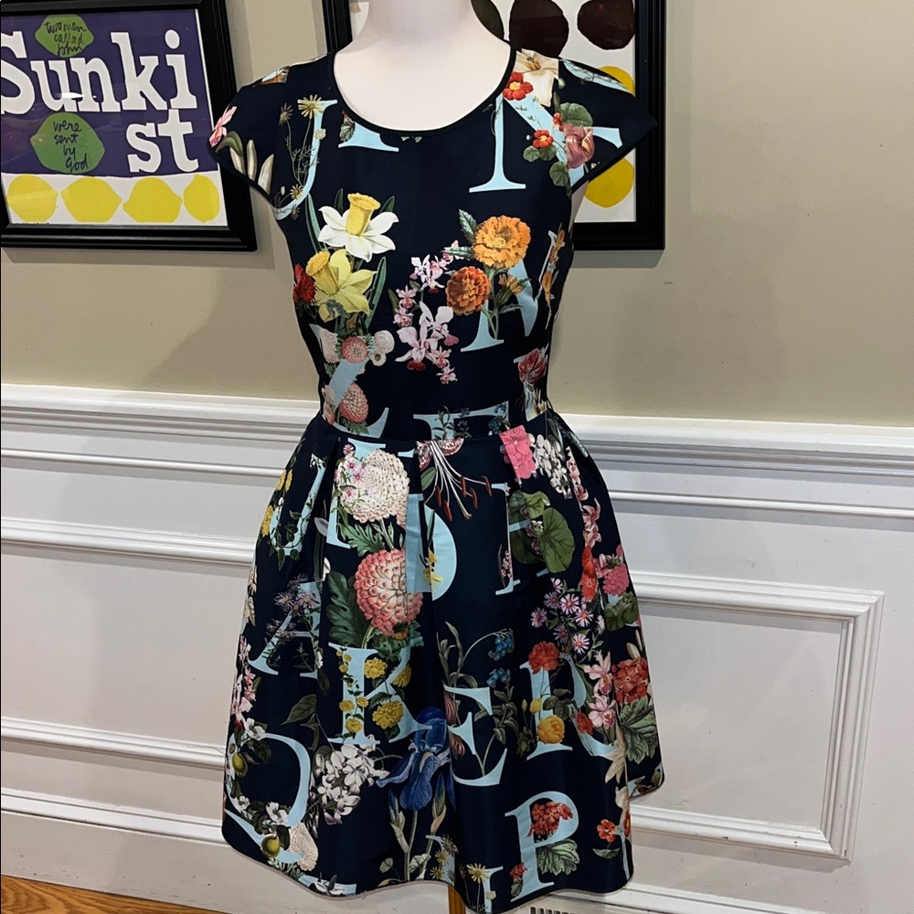 Ted Baker London Alphabet Ditsy Skater Dress - Picture 6 of 16